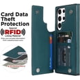 thumbnail image 5 of MYKOMI for Samsung Galaxy S24 Ultra Case Wallet 6.8 Inch with Card Holder Premium Soft PU Leather Magnetic Clasp, Shockproof Stylish Protective Cover for Galaxy S24 Ultra, 5 of 6