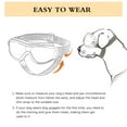 thumbnail image 5 of Lewondr Dog Goggles Medium Breed Dog Sunglasses With Adjustable Straps & Air Vents Uv/Wind/Dust/Fog/Snow Proof Dog Eye Protection Sunglasses For Outdoor Driving Riding Black, 5 of 5