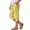 Yellow, variant on Kids Casual Straight Leg Pants With Pockets, Loose Comfy Slit Hem