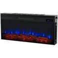 thumbnail image 3 of Pemberly Row Traditional Solid Wood Landscape Electric Fireplace in White, 3 of 13