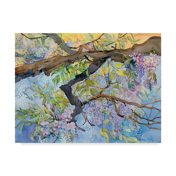 Trademark Fine Art 'Wisteria Van Vleck' Canvas Art by Sharon Pitts