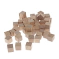 thumbnail image 3 of 50 Piezas de Cubos de Madera Sin Terminar, Bloques Cuadrados Vacíos, Cubos, Juguetes de 0,98 Pulgadas Sunnimix Dados de madera en blanco, 3 of 8