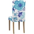 thumbnail image 4 of Funda Protectora para silla elástica ABPHQTO Flores de Primavera suaves de acuarela Juego de 4, 4 of 4