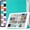 A_Green (with Clear Back), variant on iPad Air 1st 2nd 9.7 5th 6th Inch [ Air 1 2 iPad 5 6 ] A1893 A1822 A1566 MD785LL/A MD788LL/A MD786LL/A MD789LL/A MD787LL/A MD790LL/A Shockproof Printed Cover Clear Transparent Back Shell - Deer Print