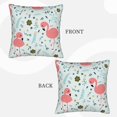 thumbnail image 3 of Bingfone Cute Flamingo Linen Throw Pillow Covers Cushion Case Pocket Button Vintage Farmhouse Pillowcase For Sofa Couch Bed 20"X20", 3 of 9
