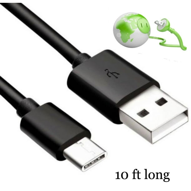 10 Ft Type C Usb Cable Charger Data For 8bitdo Controller M30 M30 2 4ghz N30 N30 Pro2 Sn30 Pro Sn30 Pro Gamesir T4 Gm300 Mouse Switch Pokeball Walmart Com