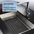 thumbnail image 3 of Sunjoy Tech 2Pcs 30x40CM Kitchen Sink Mat PVC Hollow Rhombus Rectangle Anti-slip Cuttable Ceramic Stainless Steel Sink Protector Draining Pad, 3 of 8