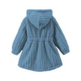 thumbnail image 4 of DxhmoneyHX Toddler Girls Clothes Soft Comfy Warm Fleece Jacket Fall&nbsp;Winter&nbsp;Lightweight ​​Solid Casual Outerwear Long Sleeve Button Down Hoodie Size 7 Years, 4 of 5