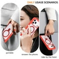 thumbnail image 5 of Allytechgroup iPhone 17 Pro Clear Case with Magnetic Ring Holder, [Compatible with Magsafe] Kickstand Bumper Corner Protective Drop Proof Anit-Scratch Magnetic Cover for Women Men, Red, 5 of 9