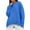 Blue, variant on Dealovy Round Neck Blouses for Women Loose Long Sleeve Solid Color Pullover Oversized Soft Knitted Fall Winter Top