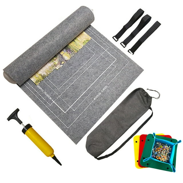 Tapis Rouleau pour Casse-Tête en Feutre Créatif jusqu'à 1 500 Pcs Rangement pour Casse-Tête Économiseur de Casse-Tête