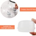 thumbnail image 4 of 8 Uds cubierta de perilla transparente, protectores de cubierta de perilla de seguridad cubierta de perilla de horno protectores de perilla de estufa para protección de seguridad infantil ShenMo ER, 4 of 5