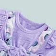 thumbnail image 7 of WIBACKER Newborn Baby Girls Summer Clothes Infant Short Sleeve Butterfly Print Romper Dress Headband Outfits, 7 of 7