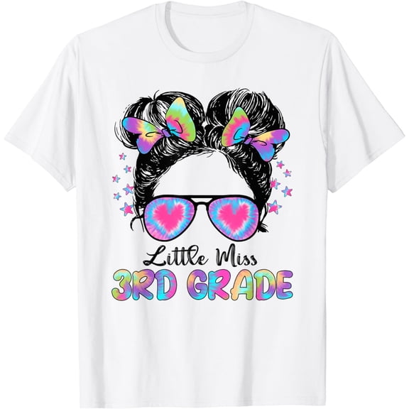 Little Miss Third Grade Girls Back To School Shirt 3rd Grade T-Shirt