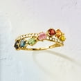thumbnail image 5 of Ross-Simons 1.40 ct. t.w. Multicolored Sapphire and  .19 ct. t.w. Diamond Crisscross Ring in 14kt Yellow Gold, Women's, Adult, 5 of 6