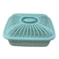 thumbnail image 1 of Cesta de malla para frutas con tapa, organizador de productos de cocina, cesta para pan, alimentos Azul Medio, 1 of 9