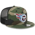 thumbnail image 3 of Youth New Era Camo Tennessee Titans  Main Trucker 9FIFTY Snapback Hat, 3 of 5