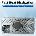 thumbnail image 4 of Case for iPhone 17 Pro Max/17 Pro/17, Wireless Charging Case Aluminum Alloy Heavy-Duty Tough Shell, 4 of 7