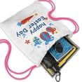 thumbnail image 4 of Easter Drawstring Backpack for Egg Hunt, 13.5" X 16.5" Waterproof Treat Bag, [Easter Theme] Print, 4 of 5