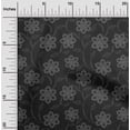 thumbnail image 2 of oneOone Rayon Gray Fabric Floral Sewing Material Print Fabric By The Yard 56 Inch Wide, 2 of 5