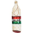 thumbnail image 2 of Italian Salami Salame Food Polish Mouth Blown Glass Christmas Ornament, 2 of 3