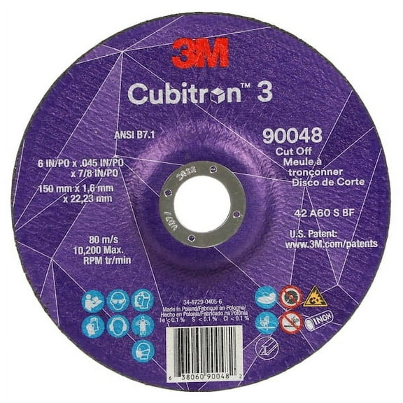 3m Cubitron Cut-Off Wheel,60 Grit 90048