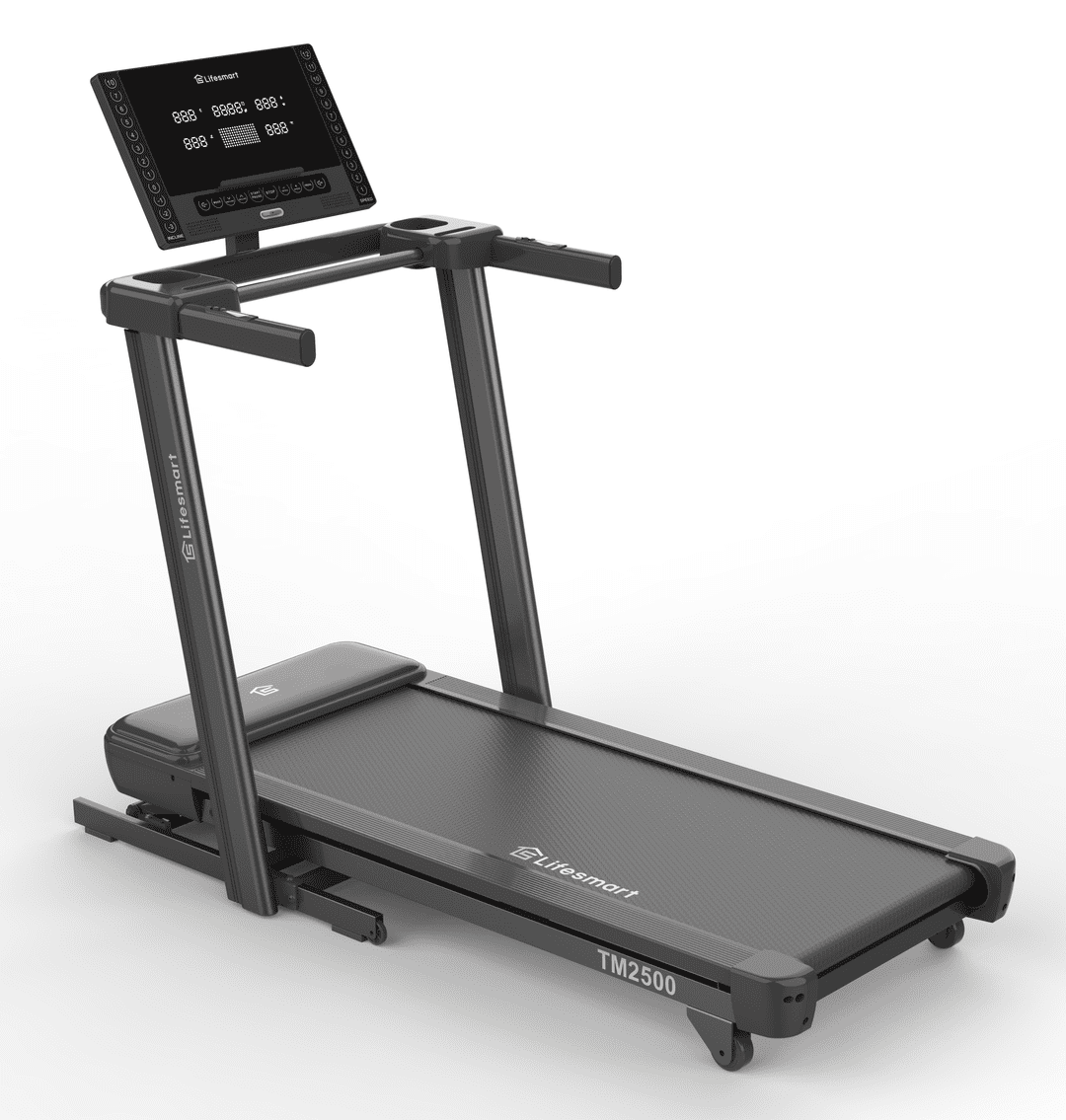 Lifesmart TM2500 PowerTouch Folding Treadmill for Home Gym with Brushless Motor Incline and Decline Compact Heavy Duty Treadmill with Bluetooth Speakers and Heart Rate Monitor