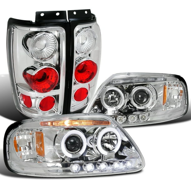 Spec D Tuning For 1997 02 Ford Expedition Chrome Led Dual Halo Headlights Clear Tail Brake Lights Left Right 1997 1998 1999 00 01 02 Walmart Com Walmart Com Spec D Tuning For 1997 02 Ford Expedition Chrome Led Dual Halo Headlights Clear Tail Brake Lights Left Right 1997 1998 1999 00 01 02 Walmart Com Walmart Com