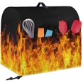 thumbnail image 2 of Cool Fire Print Stand Mixer Covers Compatible with Kitchen Aid Mixer 4.5-5 Quart Mixer Dust Covers Fit All Tilt Head Bowl Lift Models, 2 of 7