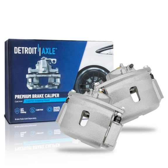 Detroit Axle - Front 2pc Brake Calipers for 01-02 Acura MDX, 99-04 Honda Odyssey, Disc Brake Calipers 1999 2000 2001 2002 2003 2004 Replacement