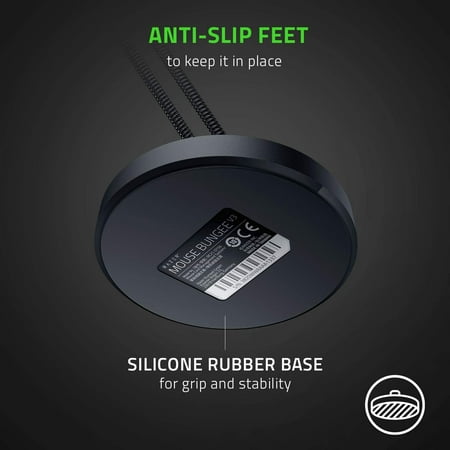 Razer Gaming Mouse Bungee V3: Drag-Free Wired Mouse Support - for Esports-Level Performance - Weighted Base - Anti-Slip Feet - Classic Black (RC21-01560100-R3U1)