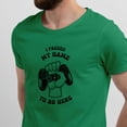 thumbnail image 2 of Greenyef Graphics I Paused My Game to Be Here Gamer Gift Funny Tee Men's T-Shirt Style-43 (Antique Irish & Black, Large), 2 of 6
