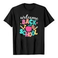 thumbnail image 4 of LEKDFST Happy First Day of School Shirts for Boys Girls Pre Kindergarten 1st 2nd 3rd Grade Back to School T-Shirt Unisex Kids Tee Top Black 3-4 Years, 4 of 4