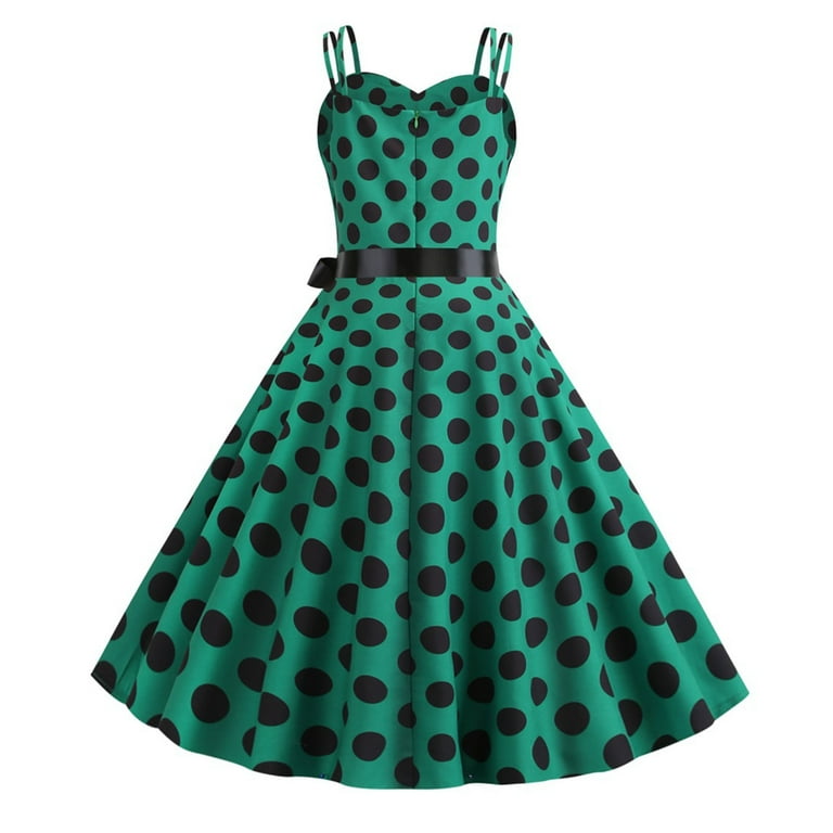 80s Costumes for Women Classic Polka Dot Camis A-Line Dress Empire Waist Audrey Tea Dress Halloween Ball Party Gowns - Walmart.com 80s Costumes for Women Classic Polka Dot Camis A-Line Dress Empire Waist Audrey Tea Dress Halloween Ball Party Gowns - Walmart.com