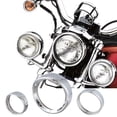 thumbnail image 2 of Motorcycle 7 Inch + 4.5 Inch Headlight Trim Ring Visor Style for Touring Road King Glide Softail Fld/ Motorcycle Accessories, 2 of 5