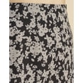 thumbnail image 5 of Moomaya Printed A-Line Skirt For Women, Elastic Waist Midi Length Formal Look Skirt, 5 of 8