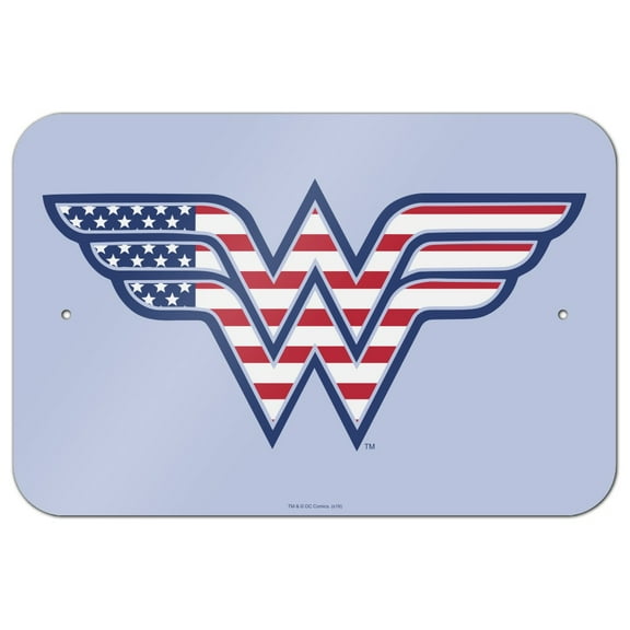 Wonder Woman USA American Flag Logo Home Business Office Sign