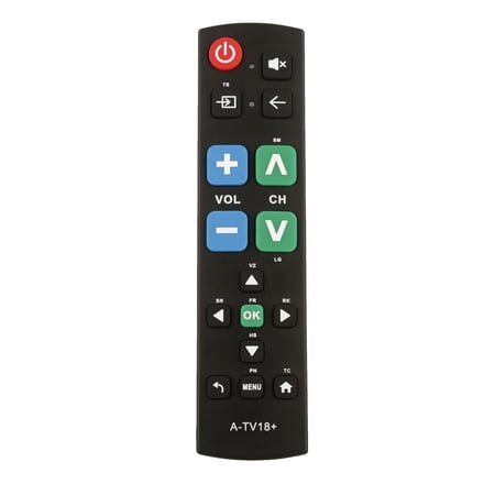 Big Button Universal TV Remote Control for Seniors,Works Both a TV Only or TV & Cable (STB),Works with most IR-based TVs