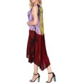 thumbnail image 2 of HAPPY BAY Women's Summer Plus Size Swing House Wear Dresses L-XL Wine_AC1041, 2 of 3