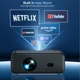 thumbnail image 5 of [Built-in APPs] ARTSEA Smart Projector with WiFi and Bluetooth,Tripod Including,2025 Upgrade Android TV OS,4K Support Native 1080P,Keystone Correction,Compatible with Smartphone/Laptop/TV Stick,Black, 5 of 8