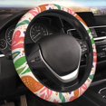 thumbnail image 5 of XMXT Colorful Abstract Graphics Steering Wheel Cover, Elastic Non-Slip Universal Fit Car Decor Accessories Protector for Auto SUV Trucks, 5 of 8