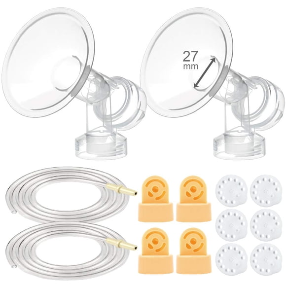 Kit de extractor de leche Maymom con protectores de 27 mm, 4 válvulas y 6 membranas