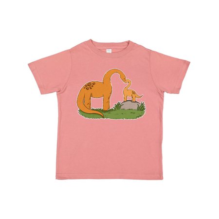

Inktastic Cute Heart Brontosaurus Family Gift Toddler Boy or Toddler Girl T-Shirt