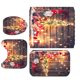 thumbnail image 2 of Moyic Alfombrilla de baño con temática navideña Rectángulo en forma de U Almohadilla antideslizante ovalada Decoración navideña Kits de decoración para fiestas 4 unids/set Moyic HA000344-04B, 2 of 6
