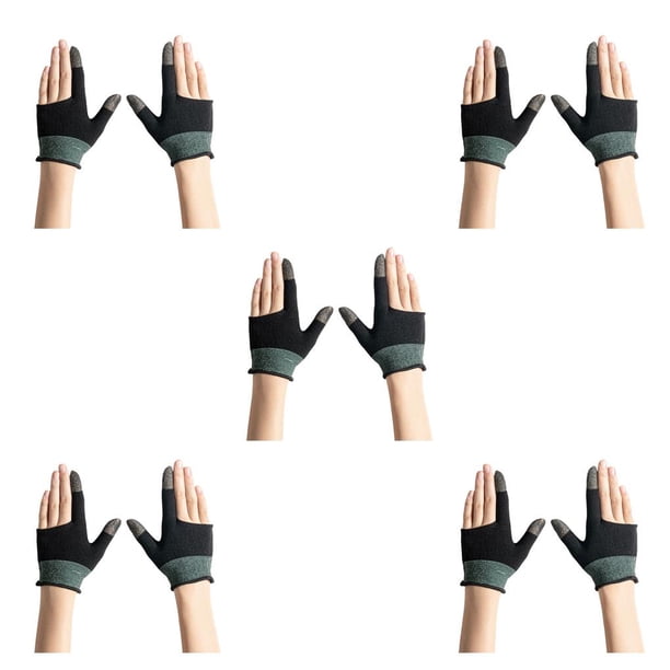 Guantes para juegos móviles Seitruly 1 par antideslizantes tamaño libre Type2