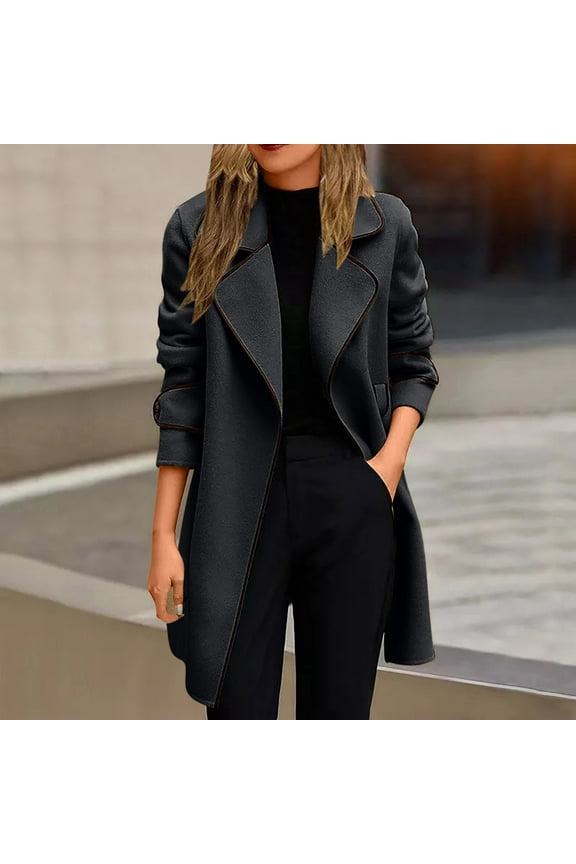 under $15 Turilly Ladies Coats and Jackets for Winter Fashion New Women Lady Winter Warm Long Windbreaker Parka Coat