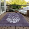 thumbnail image 6 of Addison Rugs Chantille Indoor/Outdoor Transitional Circles Eggplant Washable Rectangle Rug, 2'6" x 3'10", 6 of 6