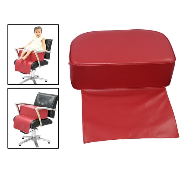 Cojín grande suave del asiento del barbero para cortar el cabellero niños asientos de del barbero equipo del salón de - Rojo