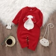 thumbnail image 2 of Adorable 3D Bunny Romper Jumpsuit Boy Easter Clothes, 2 of 6