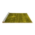 thumbnail image 2 of Ahgly Company Machine Washable Indoor Square Oriental Yellow Industrial Area Rugs, 3' Square, 2 of 4